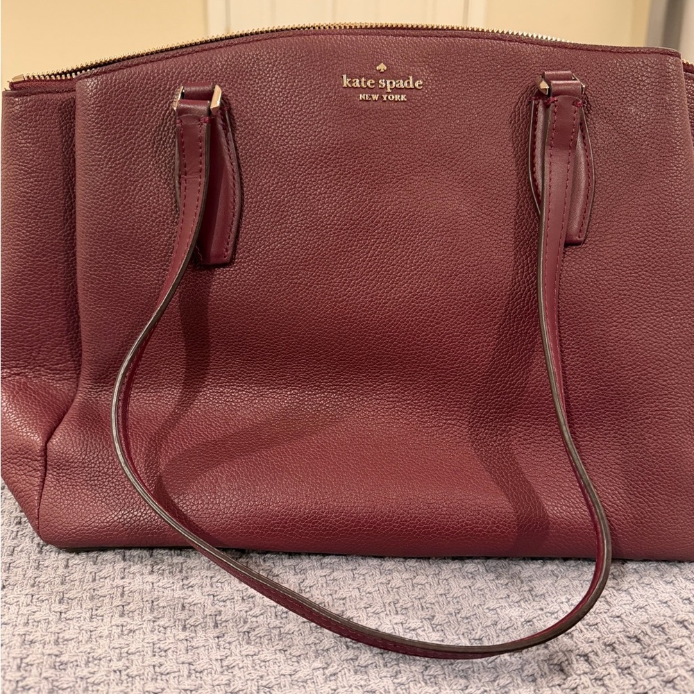 Kate Spade Deep Red Tote Bag